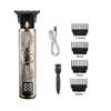 Razors Professional Hair Trimmer Digital USB Rechargeable Hair Clipper for Men Haircut Hair Cutter Barber Machine Men Trimmer Shaver(LCD Skull) view 1