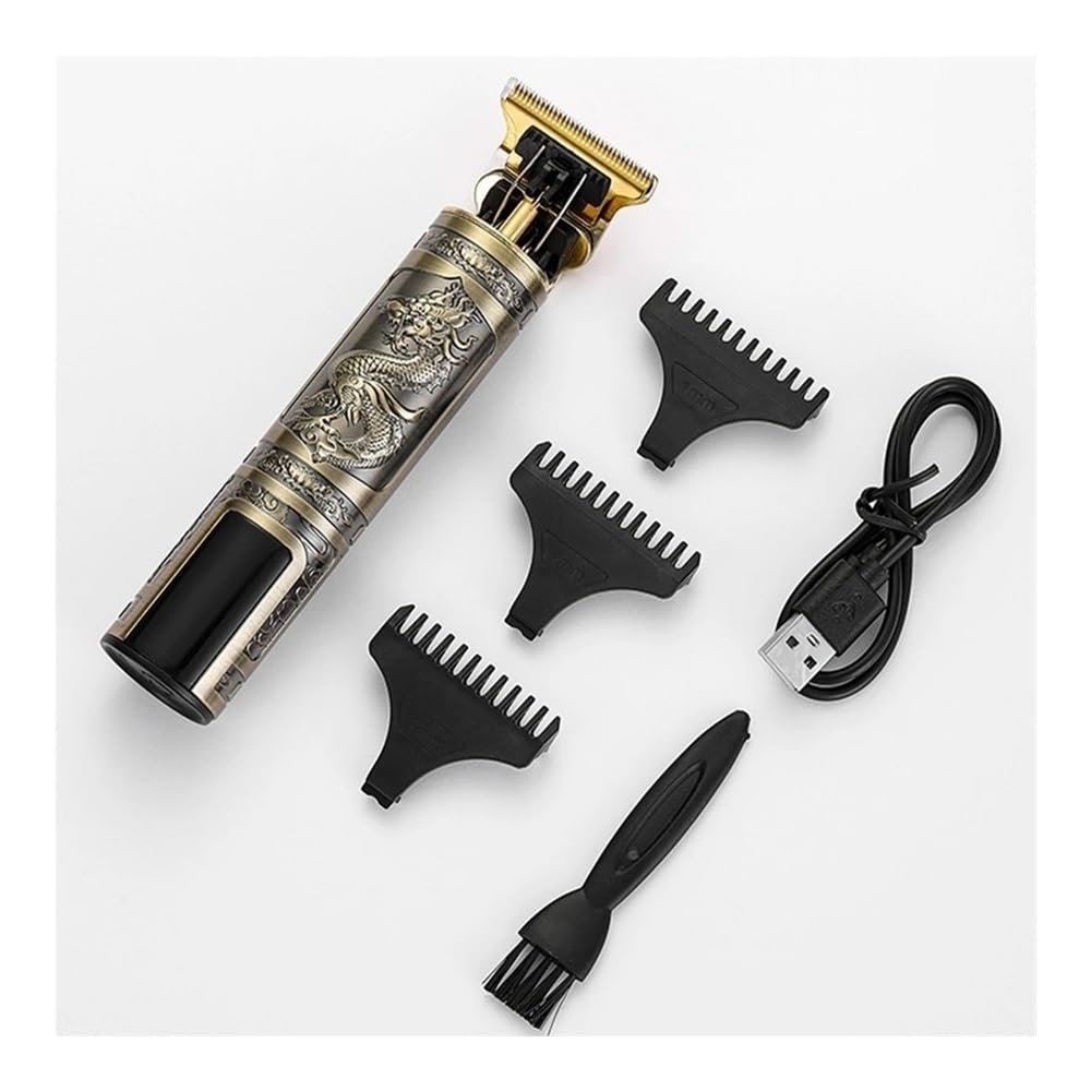 Razors Three-Speed Variable Gear T9 Hair Clipper Shaving Hair Trimming Hair Trimming Electric Shaver Boyfriend Gift Barber Clippers(Dragon Phoenix)
