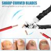 Toe Nail Clippers for Thick Nails for Seniors, Ergonomic Wide-Angle Nail Clipper  Extra-Wide Jaw and Anti-Splash Design for Clean, Comfortable Trimming (1pcs) view 4