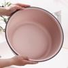 Beaupretty Round Plastic Wash Basin 13 Inch Portable Dish Tub Large Foot Soak Tub Washtub Dishpan for Kitchen Bathroom Purple view 2