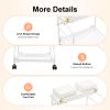Pedicure Foot Rest Trolley, Salon Standing Trolley Beauty Salon Cart with 4 Wheels, Portable Foot Trolleys for Pedicure Manicure, 39.7lbs Load Capacity view 3