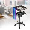 FOGVG Salon Tray Cart on Wheels with Storage Platform, Hairstylist Rolling Carts with Wheels, Hair Salon Cart with Tool Holder Adjustable Height, Hair Tools Organizer Roller Cart for Barber Beauty view 1