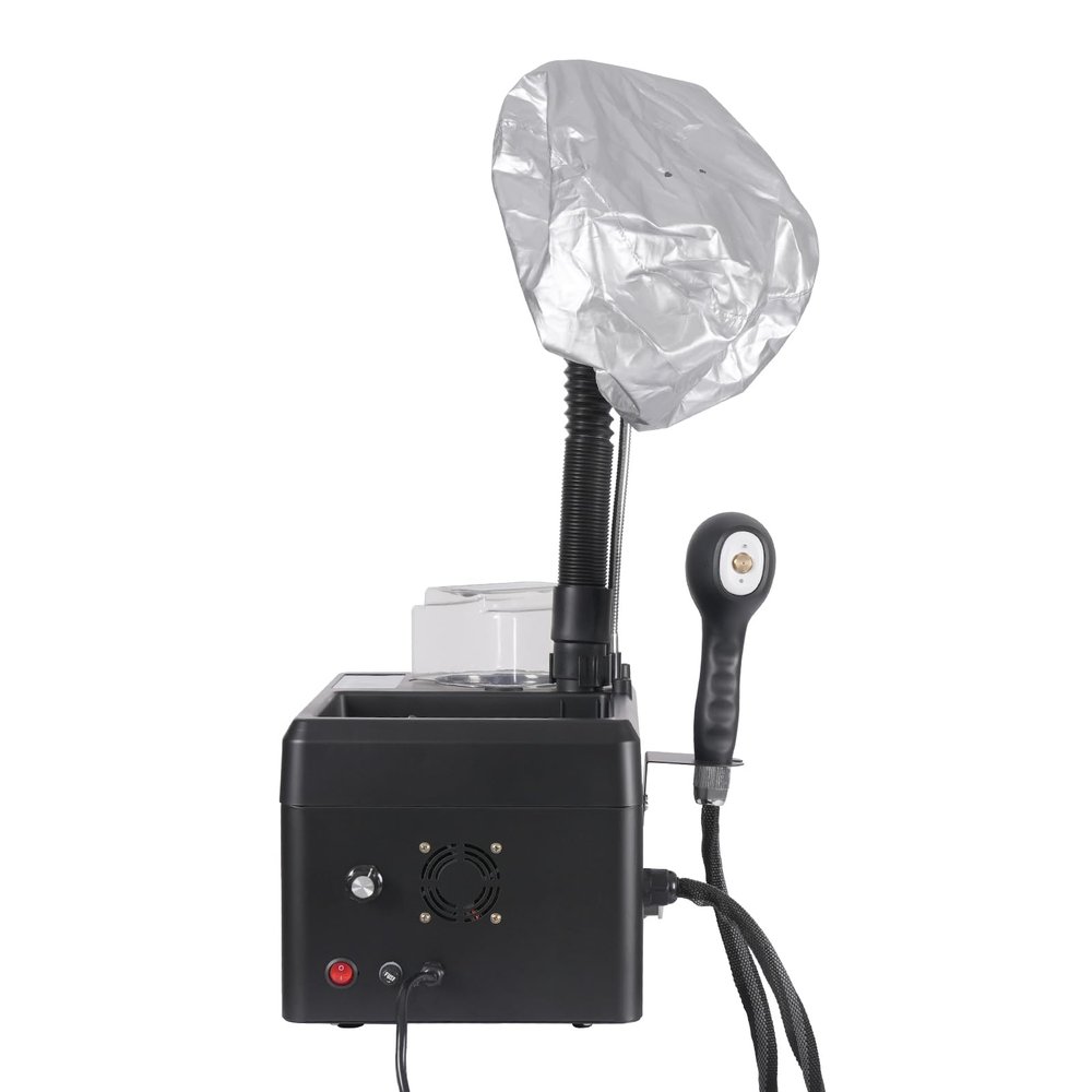 Salon Hair Steamer, Professional Micro Mist Hair Steamer with Nano Spray Guns and Evaporation Caps, Multi-Function Steamer for Baking Oil Perming Hair Coloring and Scalp Treatment