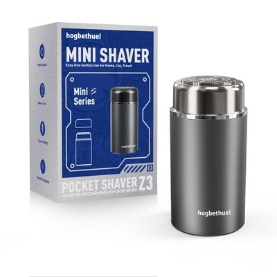 Electric Razor for Men - Rechargeable Electric Shaver for MenPortable Razor for TravelMini Shaver for Travel3D Waterproof - Silver Gray