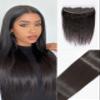 LUVME Natural Black Frontal 13x4 HD Lace Frontal Closure 18 Inch Frontal Lace Closure with Free Part Natural Hairline 150% Density Lace Front Closure view 1
