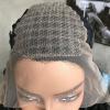 Long Lace Braided Wigs, Black 28" Crochet Hair Cornrow Braided Lace Front Synthetic Wig with Fine Hair for Black Women view 2
