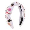 FRCOLOR Halloween Knotted Headband with Pearls Rhinestones Embellished Halloween Headbands for Women Costume Hair Bands for Gothic Party Hair Accessories view 1