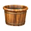 Natural Wooden Footbath Bucket,Wooden Pedicure Basin Thicken Foot Bath Barrels Soaking Foot Tub Middle-Aged and Elderly Health Care Gift Women's Foot Tub, Bath Tub for Women view 1
