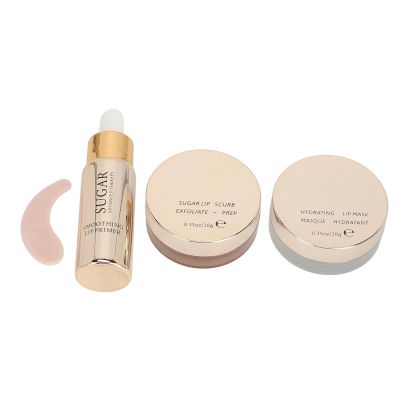 Lippenmaske, Lip 3pcs Lip Scrub Lip Care Oil Set Moisturizing Diminish Lines Portable Lip Scrub Oil Kit