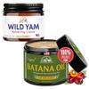 ANGELYCIA Batana Oil 16oz and Wild Yam Cream Bundle Set - 100% Organic Raw Batana Oil For Hair Growth, Nourish Strengthen Prevent Hair Loss, Feminine Yoni Detox, Wild Yam Cream Organic For Pms view 1