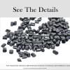 100g Italian Keratin Glue Pellets Granules Beads for Nail/I TipHot Fusion Flat Tip for Hair Extension (Black 100g) view 2