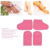 Paraffin Wax Warmer Moisturizing Kit, Premium Heated Cloth Mitts Booties, Paraffin Bath Liners for Hand & Foot, for Hand Foot Care, SPA Treatments, Heated Manicure Supply Pink view 3
