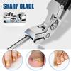 Outfany ClipMaster Pro Nail Clippers Angled Head Nail Clippers for Seniors - Ergonomic Toenail Clipper for Thick Nails, Premium Steel Nail Cutter Trimmer with Catcher for Men and Women - Black view 3