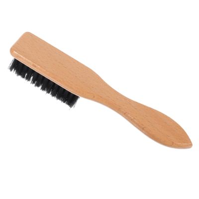 HAPINARY Men's Beard Tool Styling Brush Natural Hair Brush Wooden Handle Portable