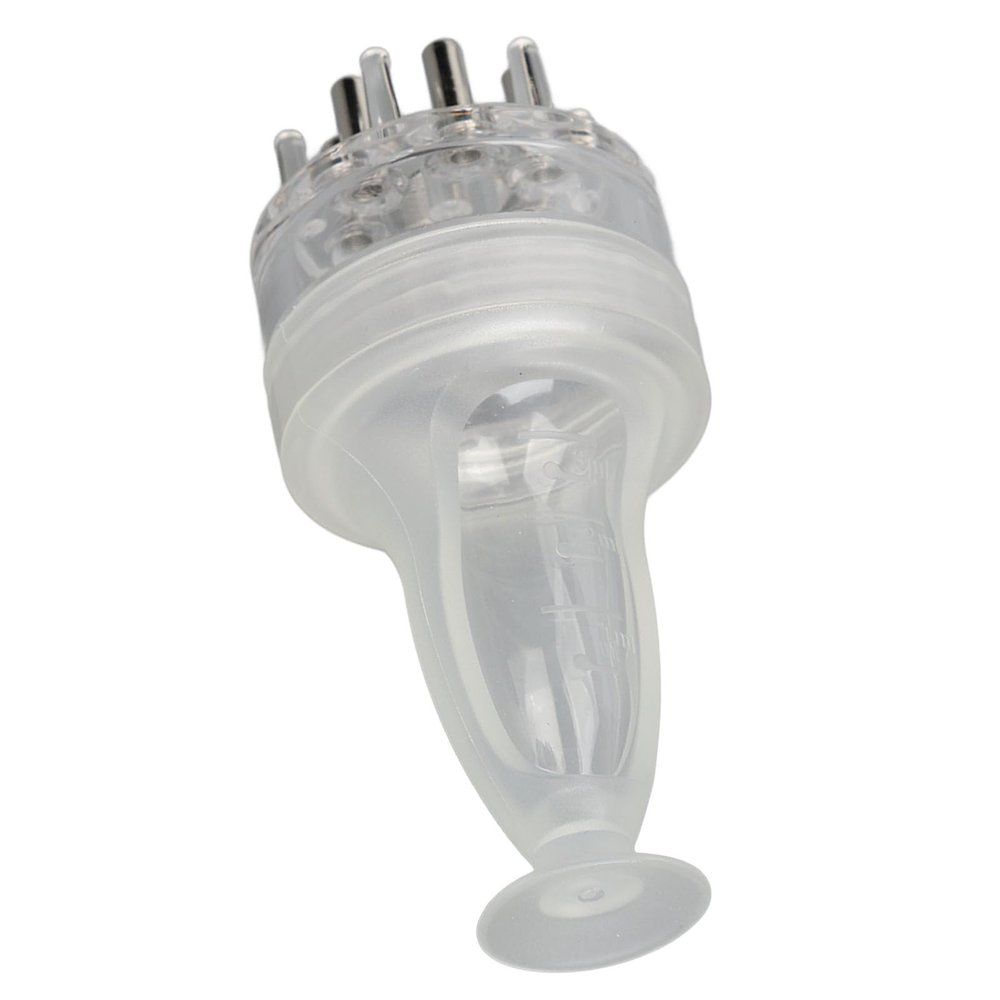Hair Oil Applicator, Scalp Oil Applicator 3ml Root Comb Applicator Bottle Leakproof Massager for Men and Women Hair Care (Transparent White)