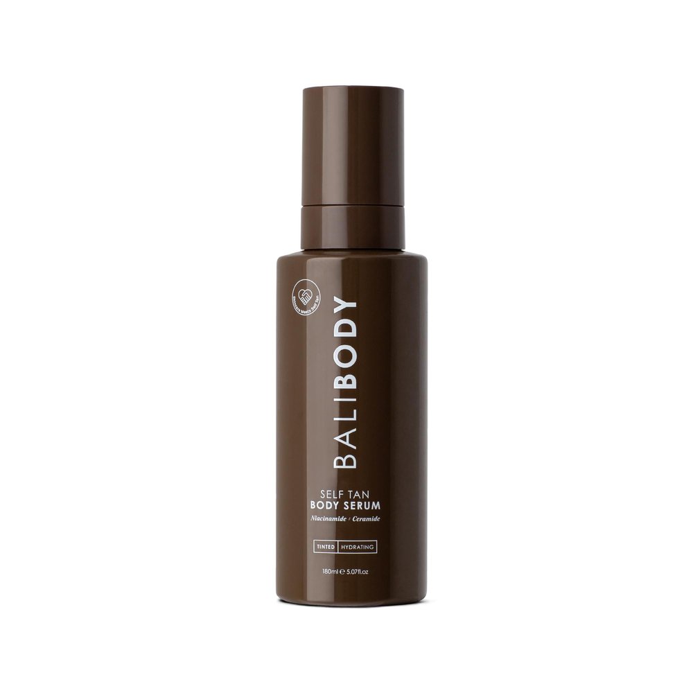 Bali Body Self Tan Body Serum | Streak-Free Self Tanner Serum for Women All Skin Types, Tinted Fake Tan for Gradual Natural Bronze Glow | Vegan, Cruelty-Free, Australian Made (180 ml/6.1 fl oz)