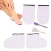 Paraffin Wax Warmer Moisturizing Kit, Premium Heated Cloth Mitts Booties, Paraffin Bath Liners for Hand & Foot, for Hand Foot Care, SPA Treatments, Heated Manicure Supply White view 2