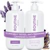 Routine Wellness Anti-Thinning Shampoo and Conditioner Set for Thinning Hair - Biotin DHT Blocker Women & Men - Color Safe Shampoo for Hair Loss & Healthier Hair - Lavender & Cedar (Pack of 2) view 1