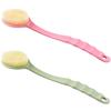 WOONEKY 2pcs Bath Brush Back Scrubber Material Long Handle for Shower Body Bathing Accessories view 1