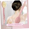 WOONEKY 2pcs Bath Brush Back Scrubber Material Long Handle for Shower Body Bathing Accessories view 2