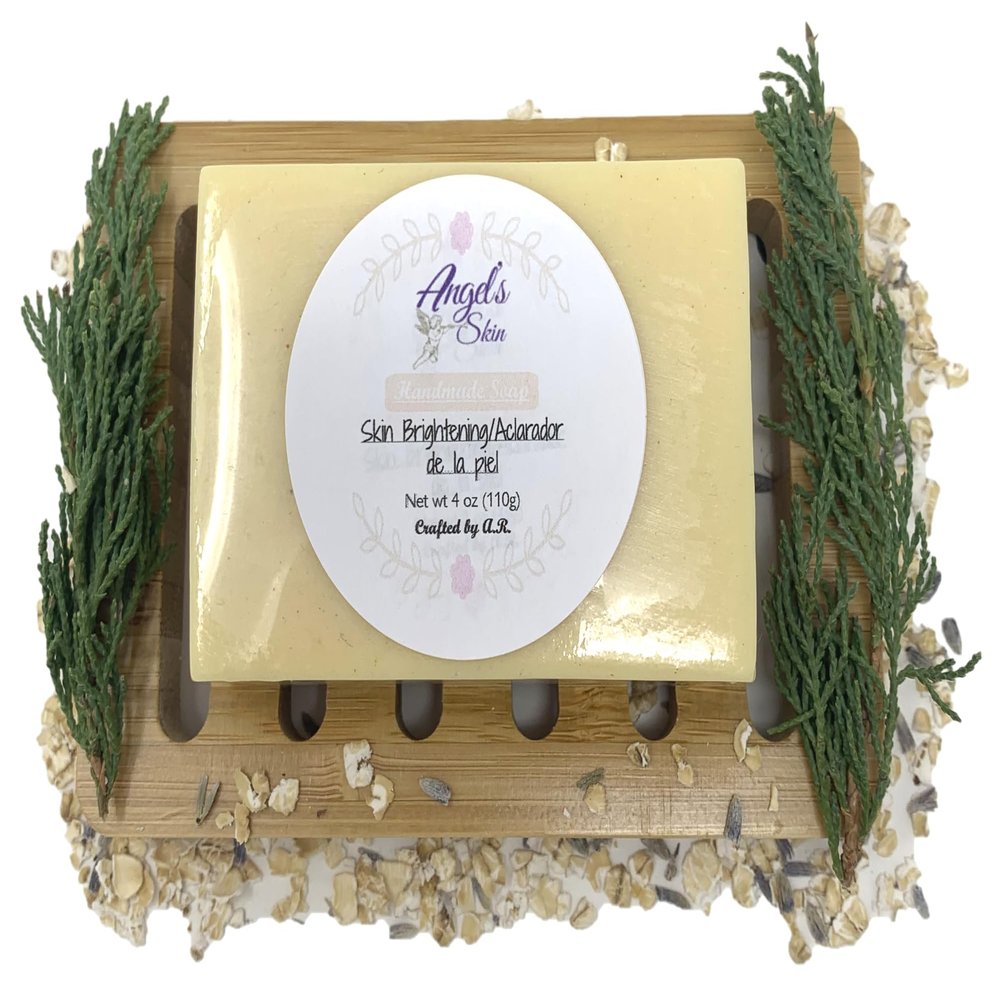 Angel's Skin Skin Brightening Soap with Kojic Acid (For Dark Spots) [4 Oz.] - Jabn aclarador de piel con cido kjico (para manchas oscuras) [4 Oz