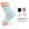 FRCOLOR 4pairs Moisturizing Gel Socks for Cracked Heels Crack Breathable Blend Open Toe Design for Men and Women for Dry Feet Care view 3