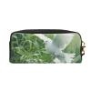 DRTGEDS Grass And Dove Leather Portable Cosmetic Bag Makeup Bag Cute Toiletry Pouch For Women Travel Essentials view 2
