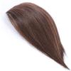 Topper Hair Extensions - Human Hair Clip in Top Hair Extensions for Thin Hair Wiglet Hair Pieces for Women (15.7",Light Brown) view 4
