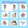 Custom Temporary Tattoos with Photo Personalized Couple Name Fake Tattoos with Picture for Adult Men Women Customized Gifts for Anniversary Wedding Party view 4