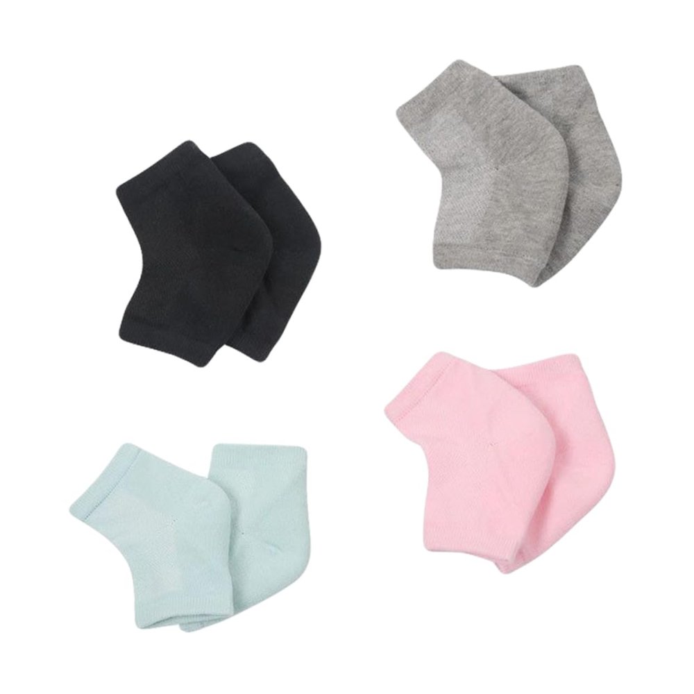 WOONEKY Moisturizing Gel Heel Sleeves for Comfortable Foot Socks for Women Men Anti-Cracking