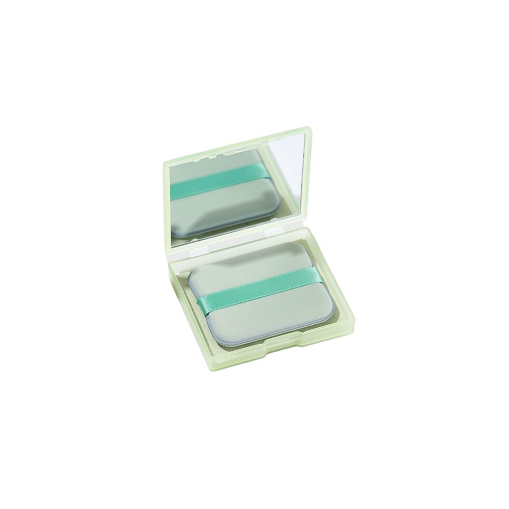 Benepoint Oil Blotting Sheets for Face, 100Pcs Face Blotting Sheets for Oily Skin with Mirror & Makeup Puff, Natural Bamboo Charcoal Oil Control Film with little Storage Box (Green)
