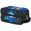 RIRIX Personalized Gift Travel Makeup Bag for Man Boy Girl Women, Custom Cosmetic Bag Shaving Bag Make Up Bag Organizer Toiletry Bag for Christmas Birthday Soccer Blue view 2