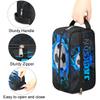 RIRIX Personalized Gift Travel Makeup Bag for Man Boy Girl Women, Custom Cosmetic Bag Shaving Bag Make Up Bag Organizer Toiletry Bag for Christmas Birthday Soccer Blue view 4