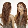13x4 Lace Front Wigs Human Hair Pre Bleached Knot HD Lace Front Pre Plucked, Brazilian Virgin Human Hair Wigs - 13x4 human hair wig HD lace Wig CRIMP DEEP (Honey Blond - P4/27, 18) - CATCH view 2