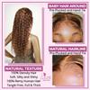 13x4 Lace Front Wigs Human Hair Pre Bleached Knot HD Lace Front Pre Plucked, Brazilian Virgin Human Hair Wigs - 13x4 human hair wig HD lace Wig CRIMP DEEP (Honey Blond - P4/27, 18) - CATCH view 4