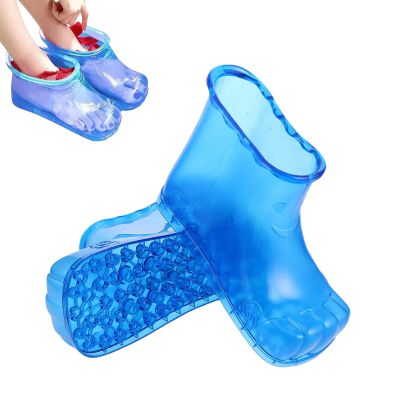FOMIYES Foot Soaking Shoes Portable Foot Spa Soaker Boots for Home Bath Therapy Relaxation and Improved Circulation 10.24X4.92X10.24 Inches