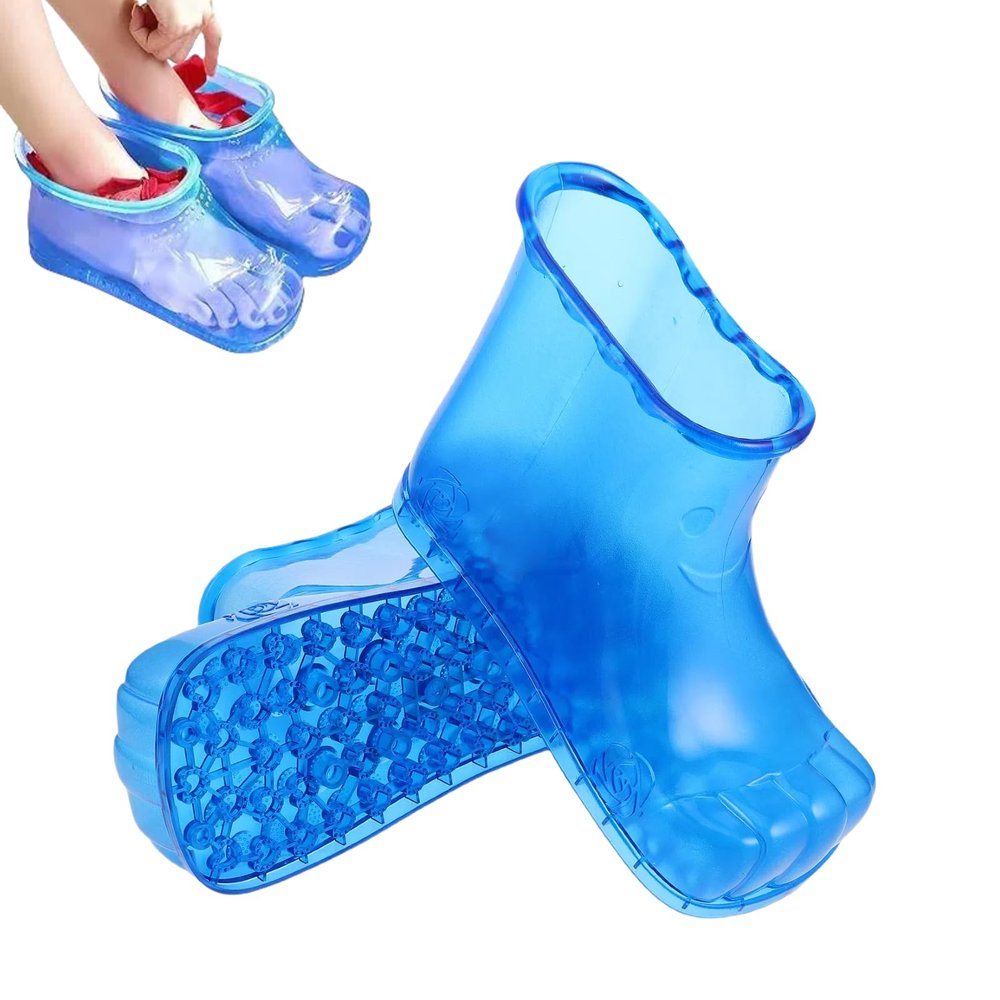 FOMIYES Foot Soaking Shoes Portable Foot Spa Soaker Boots for Home Bath Therapy Relaxation and Improved Circulation 10.24X4.92X10.24 Inches