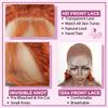 13x4 hd lace front wigs human hair, bye bye knots HD lace wig Pre Bleached Pre Plucked, Orange Brazilian Virgin Human Hair Ginger Wig 13x4 HD lace front wigs CRIMP DEEP Red Copper 350 26 inch - CATCH view 3