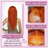 13x4 hd lace front wigs human hair, bye bye knots HD lace wig Pre Bleached Pre Plucked, Orange Brazilian Virgin Human Hair Ginger Wig 13x4 HD lace front wigs CRIMP DEEP Red Copper 350 26 inch - CATCH view 4