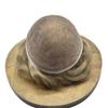Hair Wonders Toupee For Men Real Human Hair System For Men Full Swiss Lace Mens Toupee Lace Hair Piece For Men Hair System Bleached Knots 8x10 120% Medium light density 17# DARK ASH BLONDE view 4