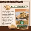 AYUSHKA ORGANIC Multani Mitti Powder | Fuller's Earth | Natural Skincare | Oil-Absorbing Beauty Treatment (17.7 OZ | 500 gm) view 3