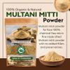 AYUSHKA ORGANIC Multani Mitti Powder | Fuller's Earth | Natural Skincare | Oil-Absorbing Beauty Treatment (17.7 OZ | 500 gm) view 4