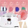 Waxing Kit -Digital Wax Warmer Machine for Hair Removal with 4 Packs of Hard Wax Beads & Silicone Pot for Full Body, Legs, Face, Eyebrows, Bikini, Brazilian at Home Waxing Kit for Women Men view 1