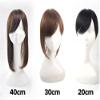 YAIRYANGTZE Clip in Toppers Human Hair Top Wiglet Womens Top Hairpieces with Bangs for Thinning Hair (Off Black,12") view 2