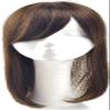 YAIRYANGTZE Clip in Toppers Human Hair Top Wiglet Womens Top Hairpieces with Bangs for Thinning Hair (Off Black,12") view 3