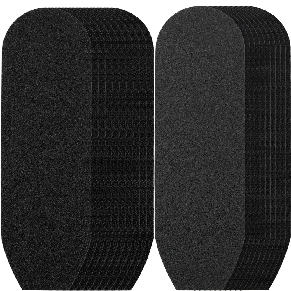 140 Pcs Stainless Steel Foot File Refills 120 Grit 180 Grit Foot File Replacement Pads Foot Rasp Pad with Removable Glue