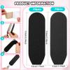 140 Pcs Stainless Steel Foot File Refills 120 Grit 180 Grit Foot File Replacement Pads Foot Rasp Pad with Removable Glue view 2