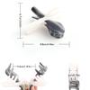 Knife and Fork Acetate Hair Claw, Personalized Hair Clip for Women Gift, Black and Translucent view 4