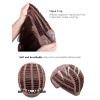 ULTRAWAVE Wigs for Women Straight Bob Wigs with Bangs Brown Ombre to Light Brown Synthetic Wig for Women Natural Heat Resistant Fiber Wigs for Party Daily Wear Women's Wig view 3