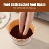 DEIGEHJRE Wood Foot Soaking Tub, Foot Bath Basin Massage Barrel Feet Relax Spa Bucket Kit, Pedicure Bowl Plus Cover Plate for Relaxing Foot, Pedicure Barrel for Foot Bath, Soak, Spa, Sauna view 4